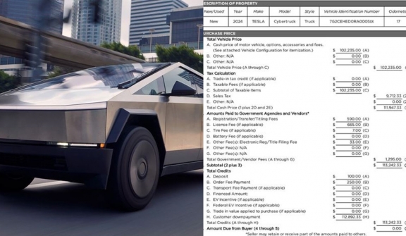 Tesla owner reveals full final Cybertruck order receipt with staggering costs 