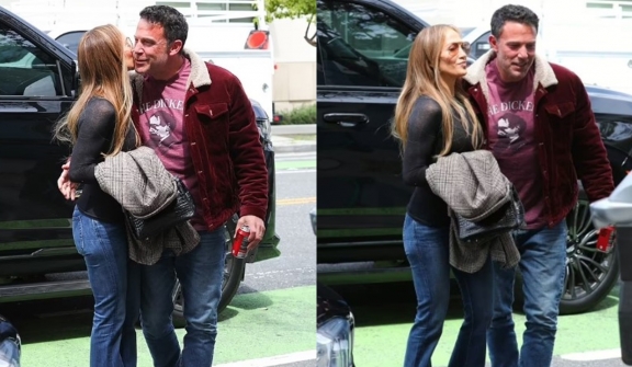 Ben Affleck and Jennifer Lopez spotted sharing an awkward kiss during latest outing amid divorce speculations