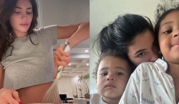 Kylie Jenner sparks debate after revealing she makes breakfast for her two kids 