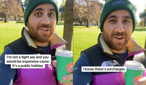 Man stuns with outrageous $8.18 charge for cappuccino in public holiday
