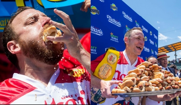 Joey Chestnut banned from Nathan's hot dog eating contest for promoting vegan meat brand