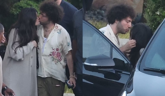 Selena Gomez spots sharing a kiss with boyfriend Benny Blanco during their date 