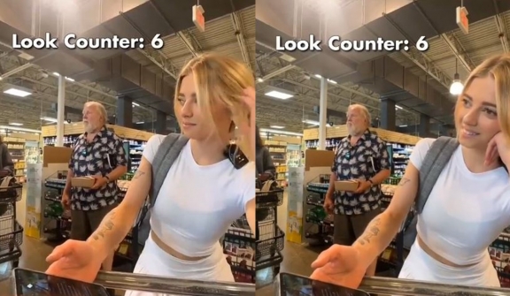 OnlyFans model faces backlash online after filming herself in grocery store checkout line