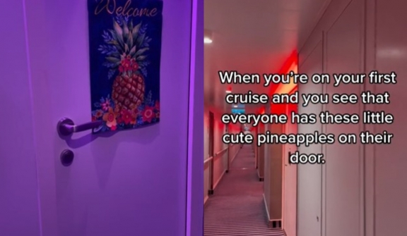 Passengers stunned after discovering the hidden meaning behind upside-down pineapple signs on cruise ships