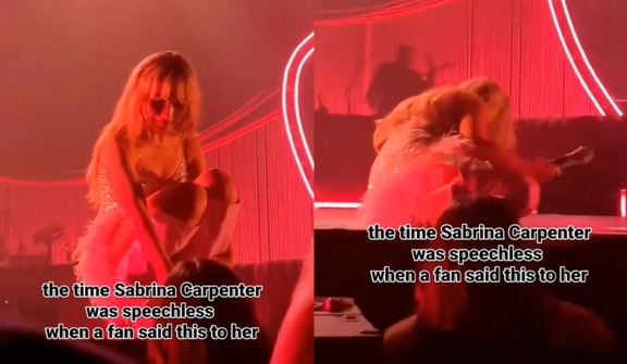 Sabrina Carpenter stunned by fan's shocking revelation during concert 