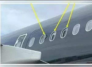 Plane takes off with two missing window panes, reaches 15,000 feet, without detection by the crews 2