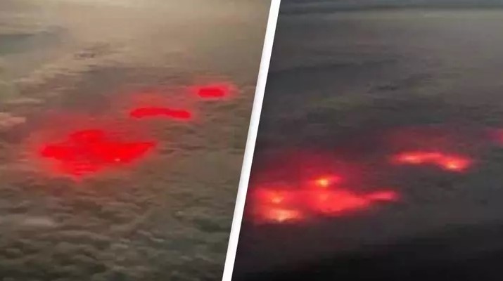Pilot spots mysterious red glows in the sky over the Atlantic 1