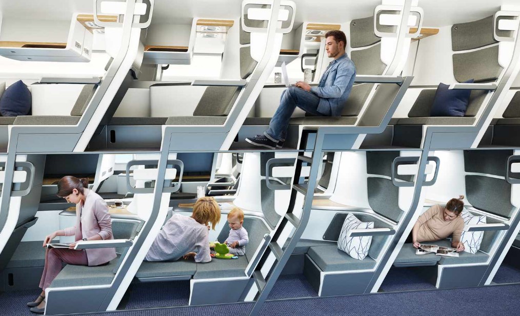 Passengers were stunned by DOUBLE-DECKER plane seat: Here’s what it looks like now 1 Passengers were stunned by DOUBLE-DECKER plane seat: Here’s what it looks like now 1