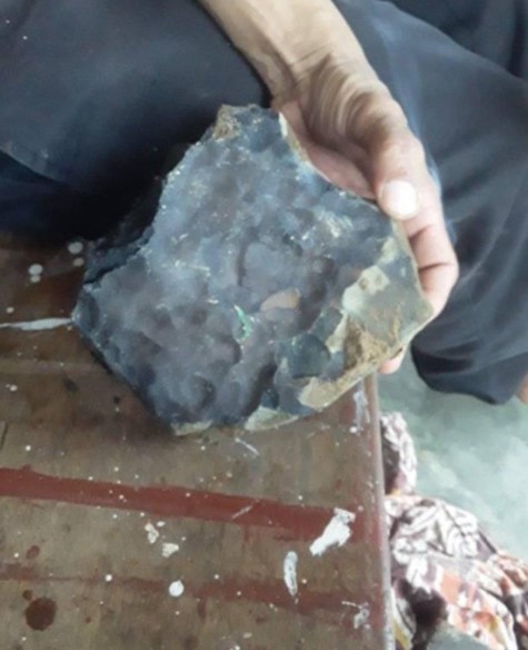 Man becomes an instant millionaire as meteorite crashes through his roof 3