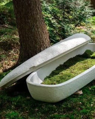 World’s first living coffin helps transform bodies into new life 1