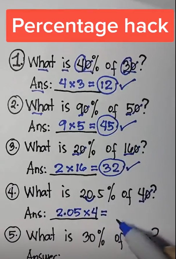 Percentage hack video that shocked many people due to its quickness and efficiency. Image Credit: @gunsnrosesgirl3