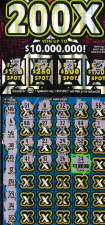 NYC man strikes jackpot twice: wins $10M scratch-off a year after winning $10M with bought card 3