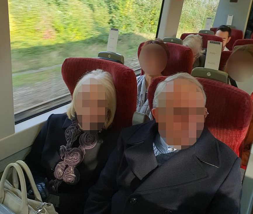 Mother-of-three furiously criticized the elderly couple for occupation of her family's seat, even though she had reserved 2