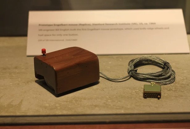 The first computer mouse had a single button for selecting and clicking on objects. Image Credit: Getty