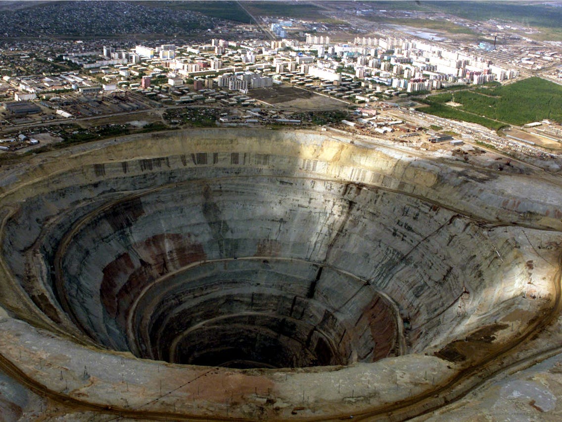 Kola Superdeep Borehole: Reached 12,263 meters (40,230 feet), abandoned due to challenges and funding. Image Credit: Getty