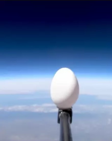 Egg magically survived after being dropped from outer space by former NASA 1