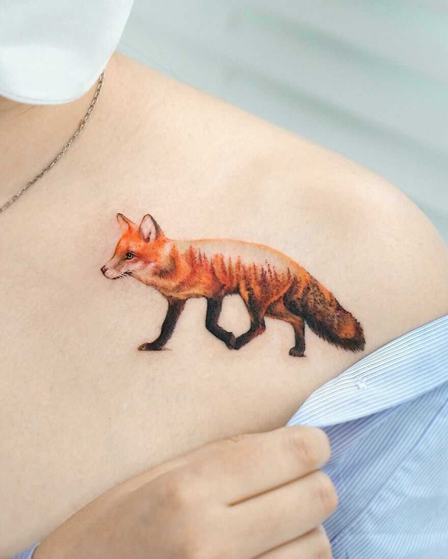 13+ adorable animal tattoos you must try 11