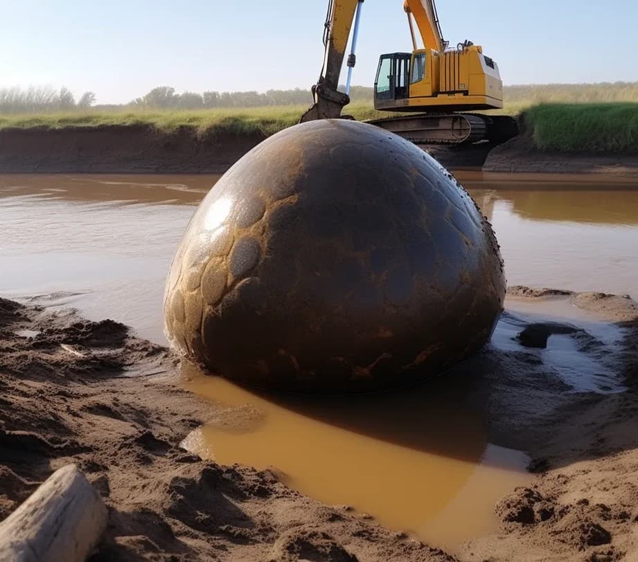 Farmer suddenly spotted 'giant dinosaur egg', leaving people baffled 3