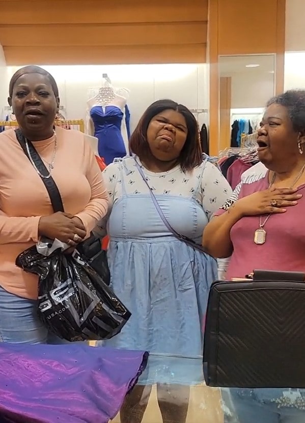 Teen who drove 6 hours to shop bursts into tears after being gifted $700 prom dress 6