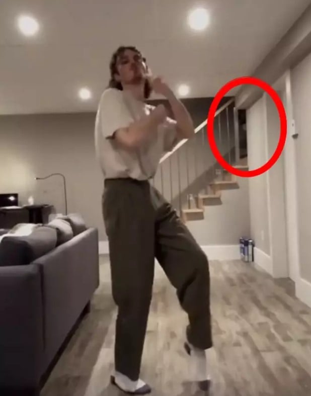 Viewers terrified after spotting 'ghost' in video of tikToker dancing alone at home 2