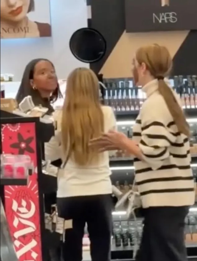 Young girls painted their faces black and imitated animal sounds to portray black people. Image Credit: Instagram