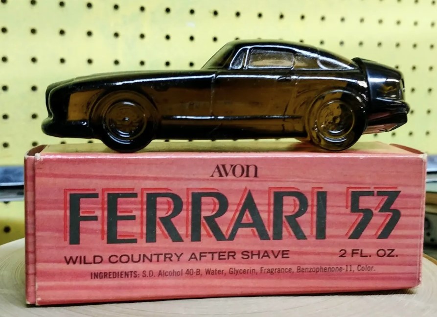 Avon 1953 Ferrari is a smaller bottle compared to other automotive bottles. Image Credit: Getty