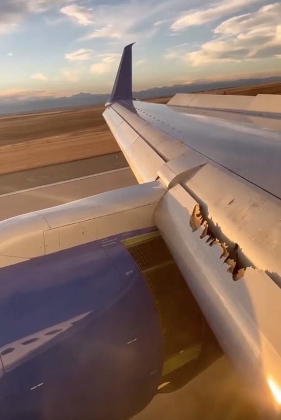 Passenger terrified after spotting wing ‘comes apart’ causing flight to have emergency landing 3