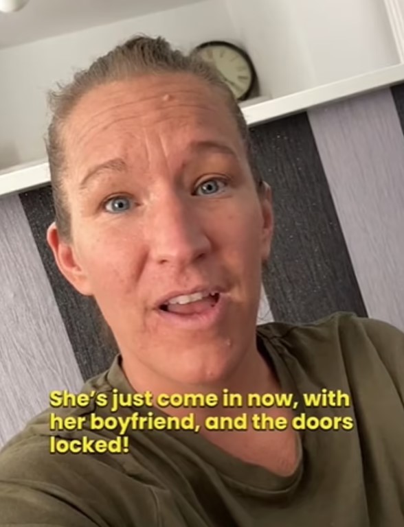 Mother sparks debate as she saws off daughter's bedroom door after she locks herself in with her boyfriend 1