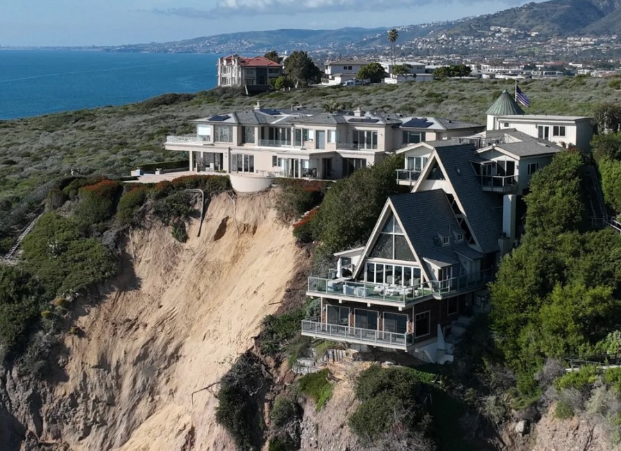 The landslide was caused by heavy rainfall in California in recent days. Image Credit: ABC 7