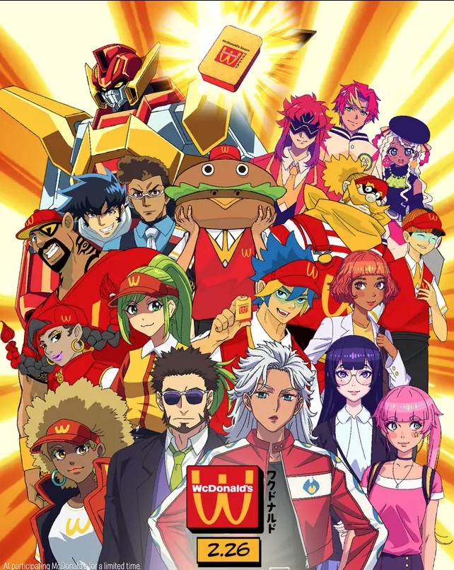 McDonald's changes its iconic name to become WcDonald's inspired anime movie 2