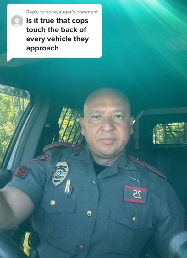 People are just learning why cops touch the back of cars they’re pulling over 2