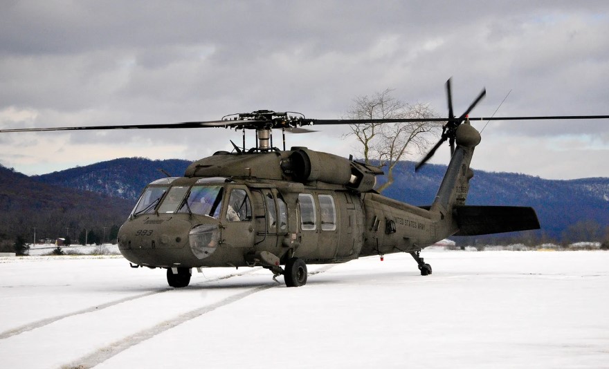Man sues government for $9,500,000 after crashing his snowmobile into Black Hawk helicopter 1
