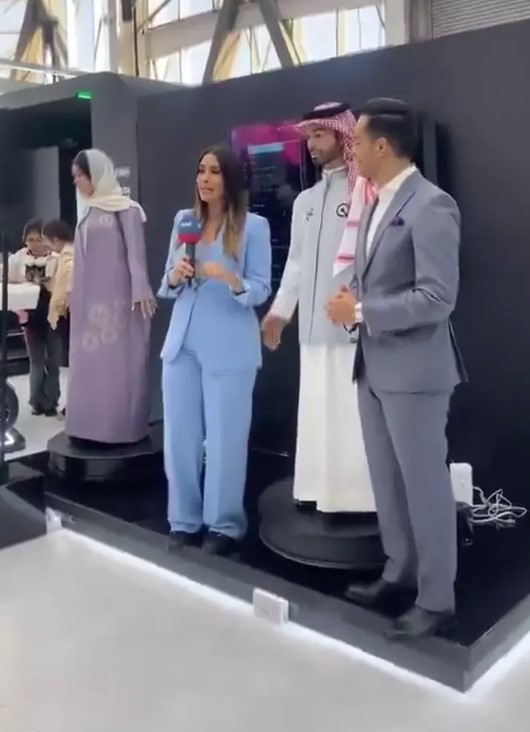 This inappropriate behavior of the humanoid robot makes people think that humans controlled it to do this. Image Credit: Jam Press