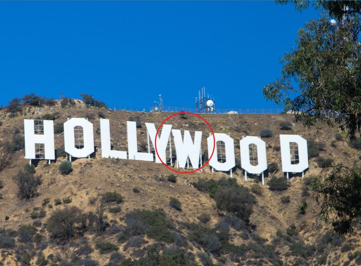 People are just realizing Hollywood sign mistake that seems unsee 2