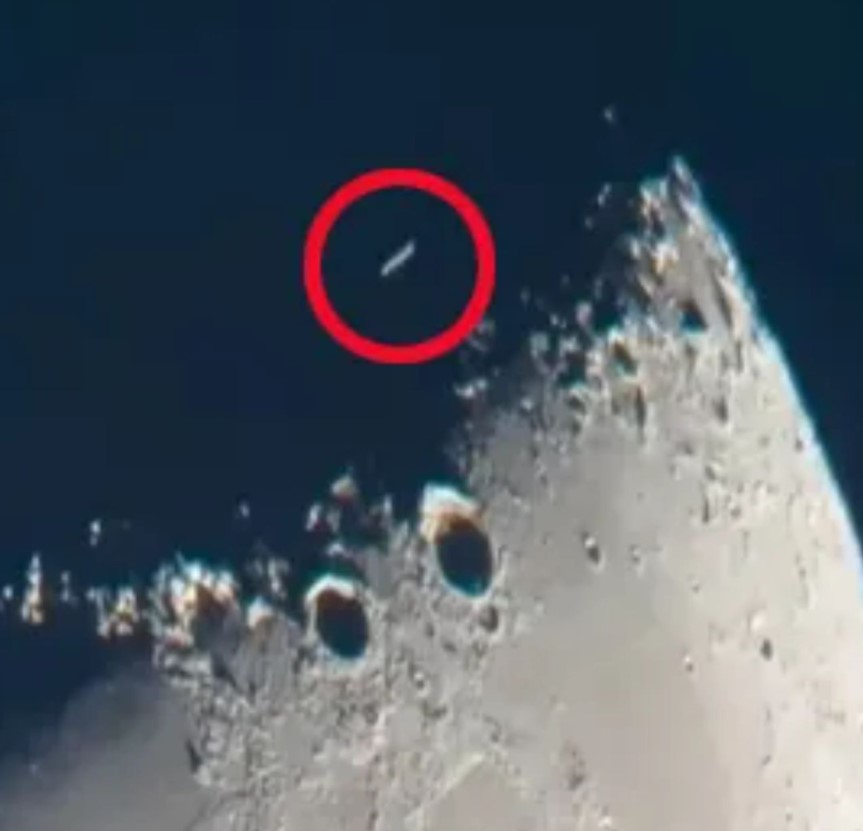 UFO was spotted flying across the moon leaving an astronomer extremely baffled 2