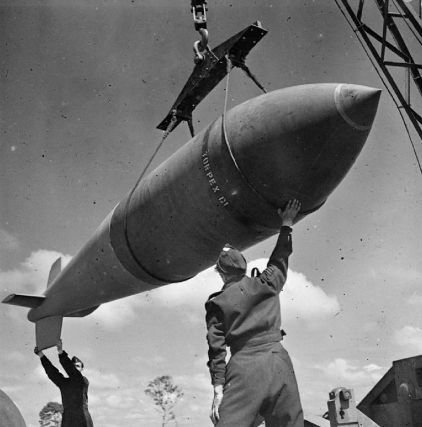 The 'Tallboy' bomb, weighing around 5.4 tons, had been submerged near Szczecin, Poland, since September 2019. Image Credit: Getty