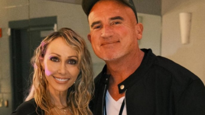 Tish Cyrus married Dominic Purcell, but rumors surfaced about his involvement with Noah. Image Credit: Getty