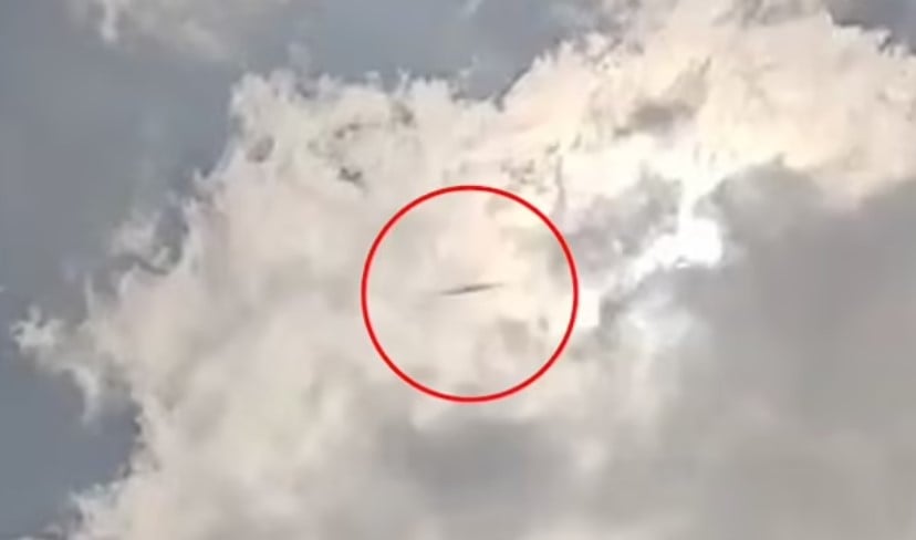 UFO spotted flying across clouds over Texas sky during total solar eclipse 3