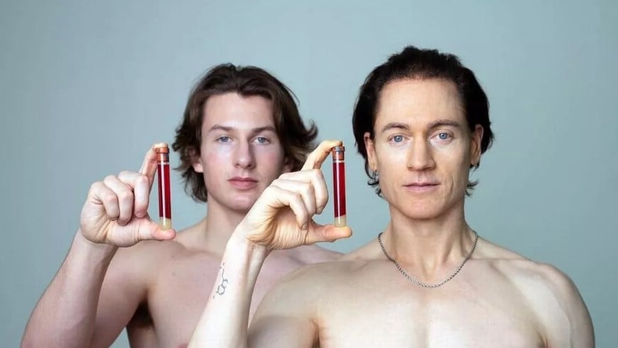 Biohacker reverse aging by son's blood declares he's transitioning 2