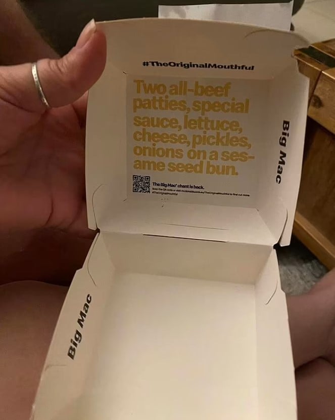 Uber East customer gets furious after receiving empty burger box from McDonald's 3