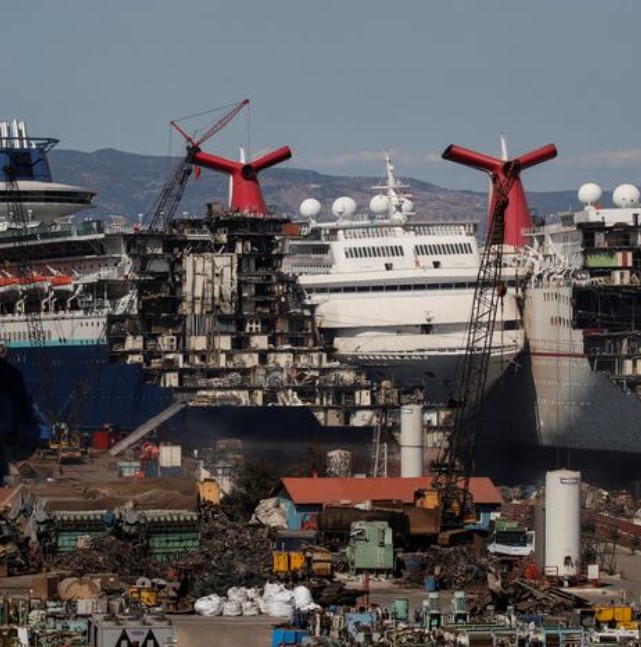 People are just learning what happens to old cruise ships after being sent into massive 'graveyards' 2