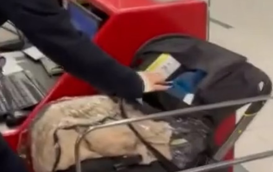'Heartless' couple leave their baby at airport after refusing to buy ticket for child 2