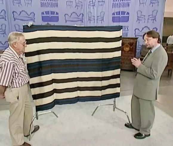 Man in tears as ordinary blanket revealed to be valuable on Antiques Roadshow. Image Credit: Antiques Roadshow