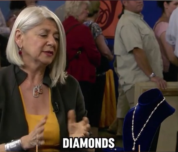 Despite two missing pearls, the necklace was valued at $200,000. Image Credit: Antiques Roadshow