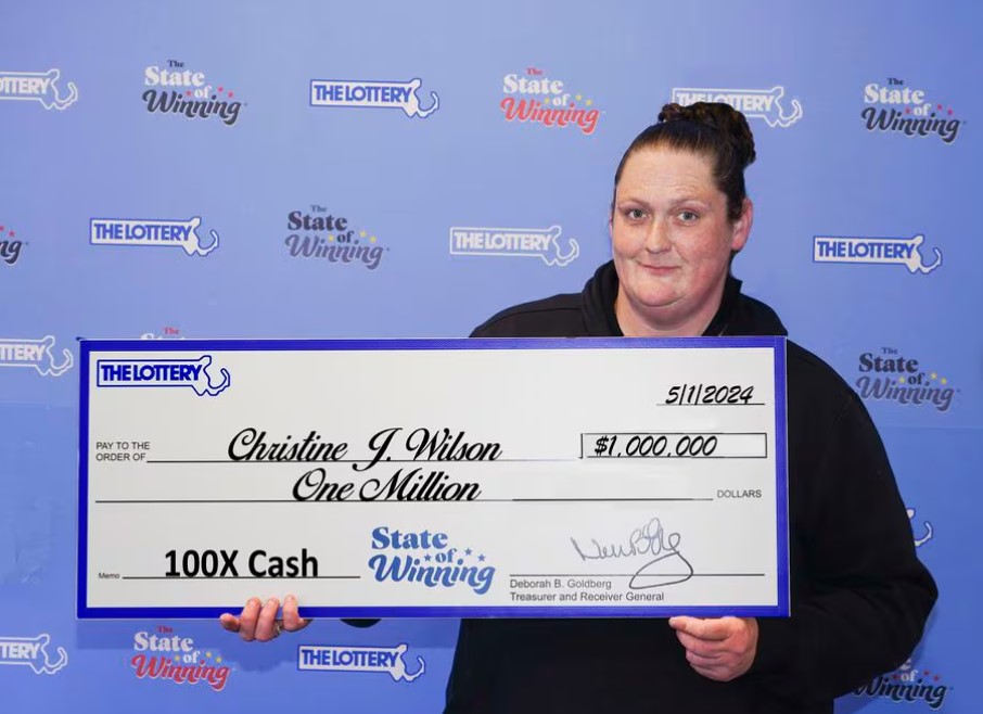 Christine won $1 million from a $50 investment in the 'Lifetime Millions' lottery game. Image Credit: Massachusetts State Lottery