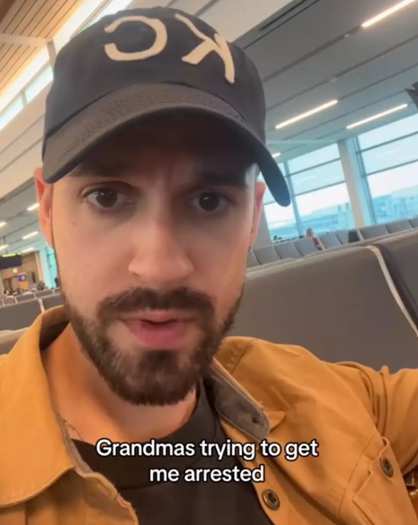 The detected item was an unexpected gift from his grandmother, meant to be opened at his destination. Image Credit: TikTok