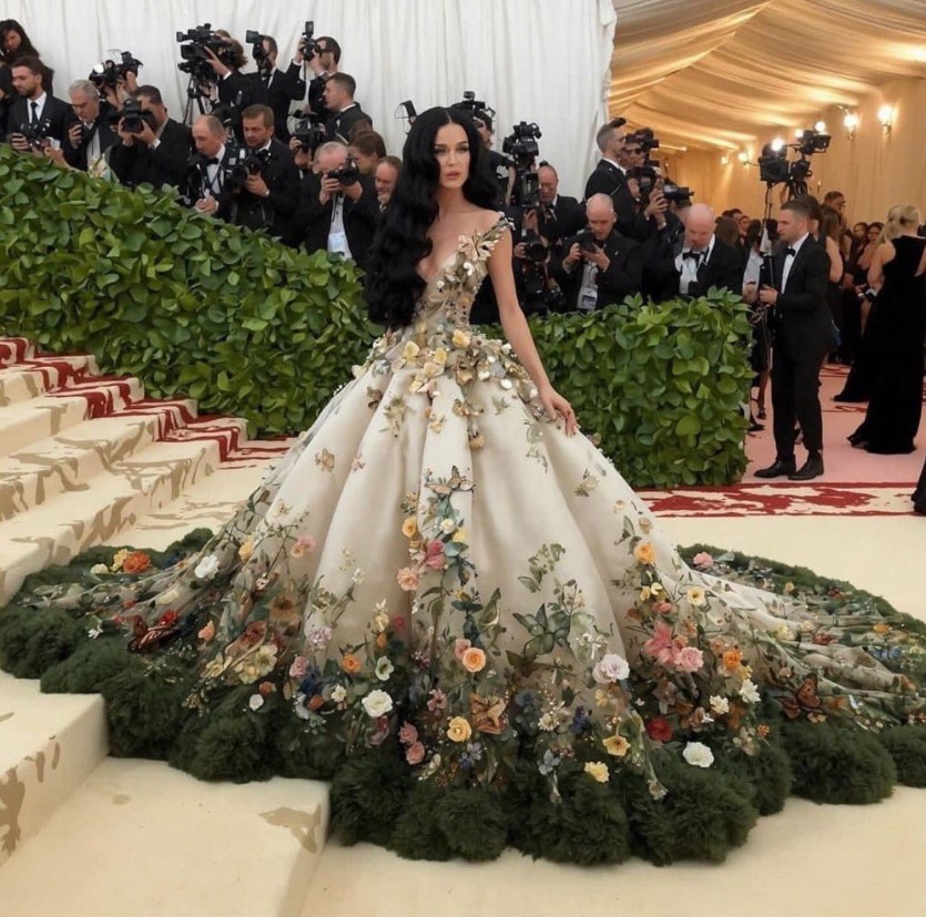 Katy Perry's social media pictures showcased stunning outfits in line with the Met Gala theme. Image Credit: X