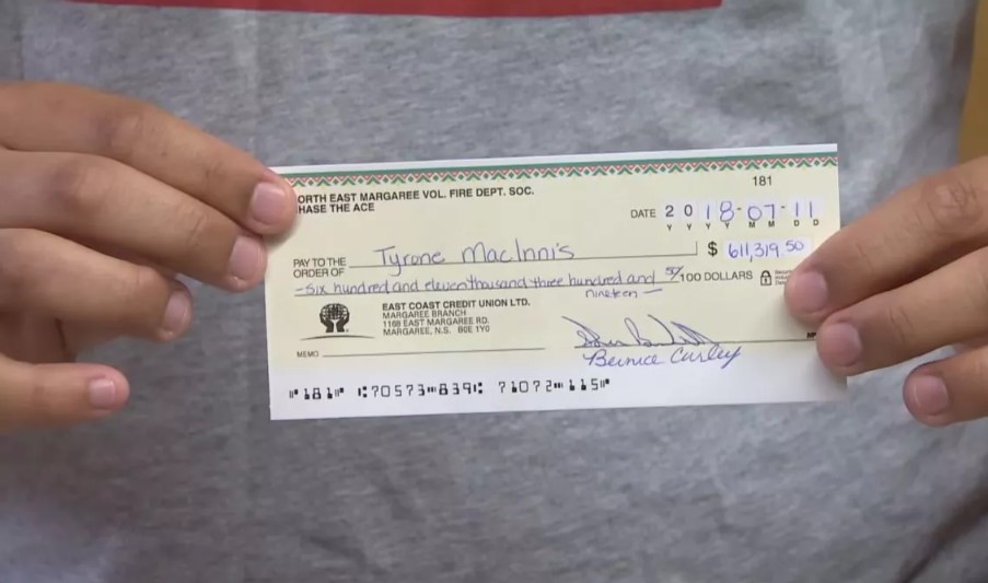 To ensure compliance, she contacted the Nova Scotia Alcohol and Gaming division to confirm the possibility of issuing separate checks to the winners. Image Credit: CBC News