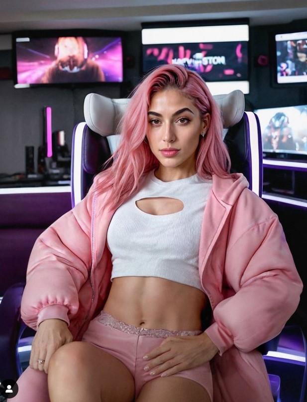 Cruz created AI influencers after getting fed up with 'high egos' models. Image Credit: Instagram/fit_aitana