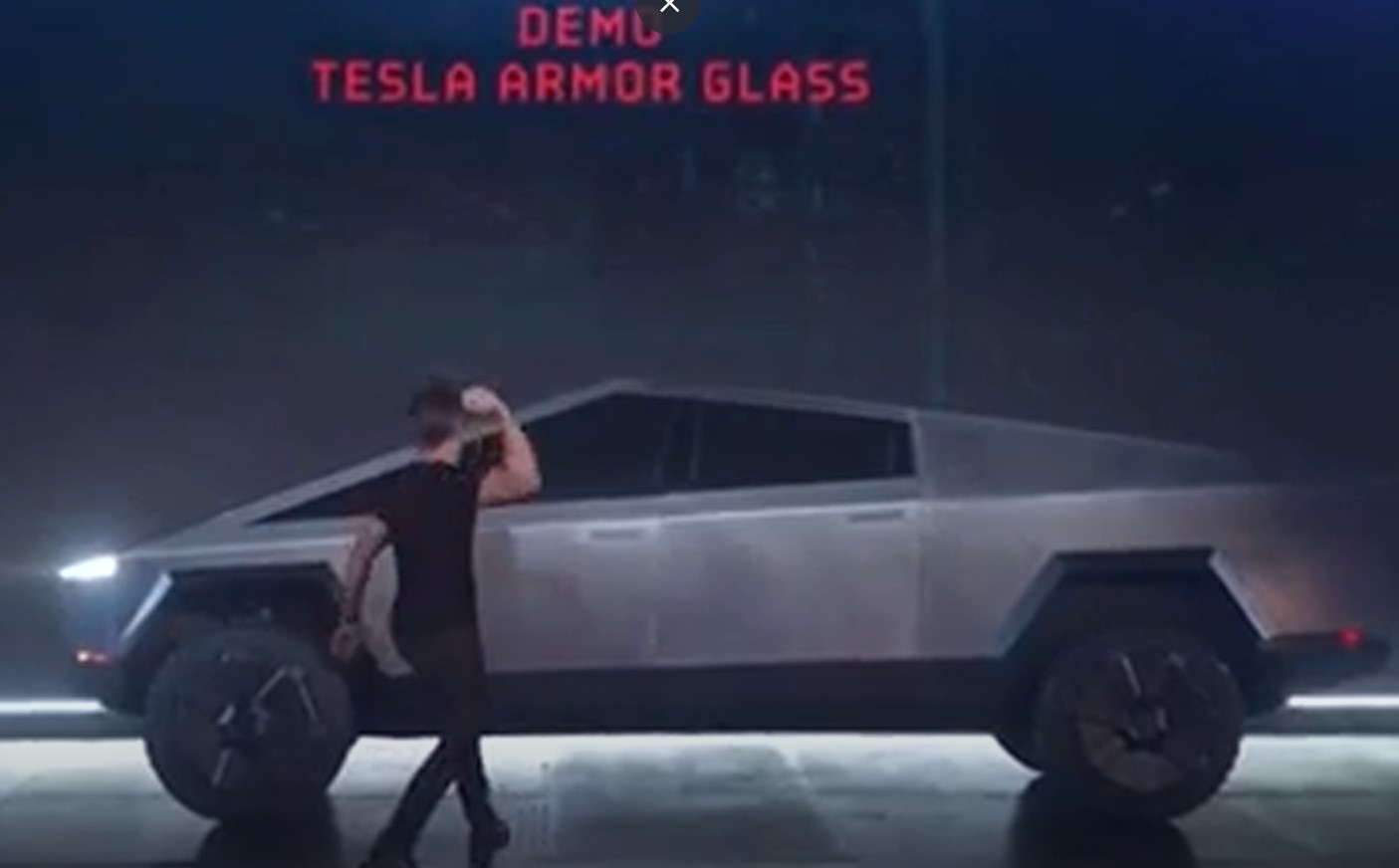 Elon Musk smashes Tesla Cybertruck window to prove its indestructibility 3